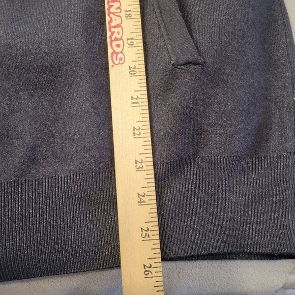 Saks Fifth Avenue Faux Fur Gray Sweater Size Large Full Zipper - Picture 7 of 8